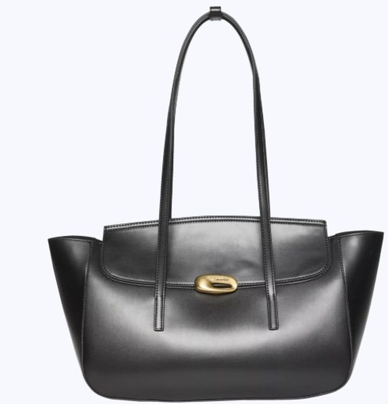 Bolsa Calvin Klein Detalhe Dourado - Preto