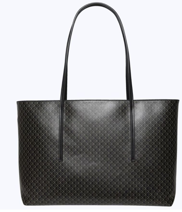 Bolsa Calvin Klein Tote Monograma Estampa Total - Preto