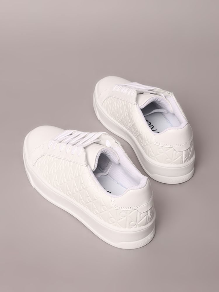 Tênis Calvin Klein Queima Full Estampa Total - Branco Branco 3