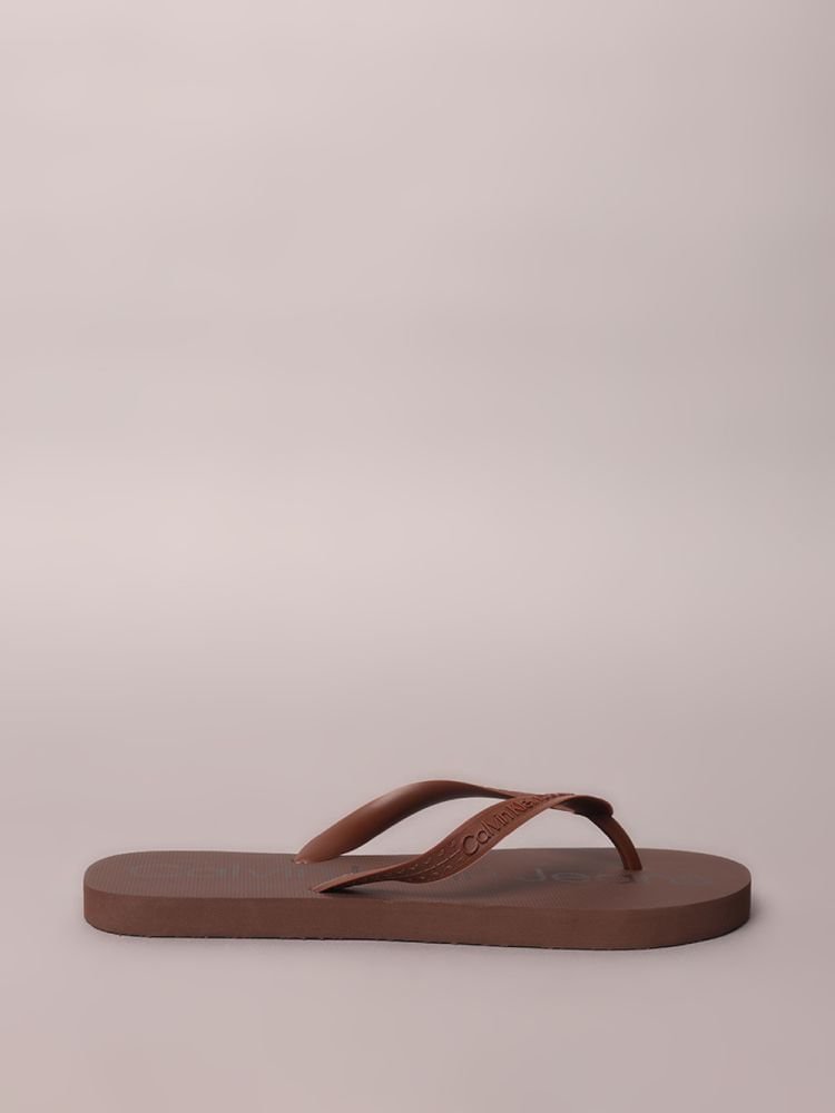 Chinelo Calvin Klein Jeans Basic - Marrom