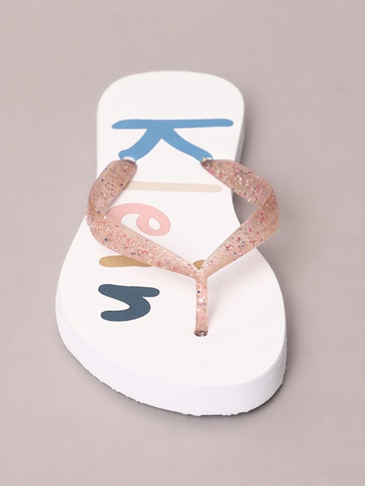 Chinelo Calvin Klein Jeans Colorful - Branco Branco 4