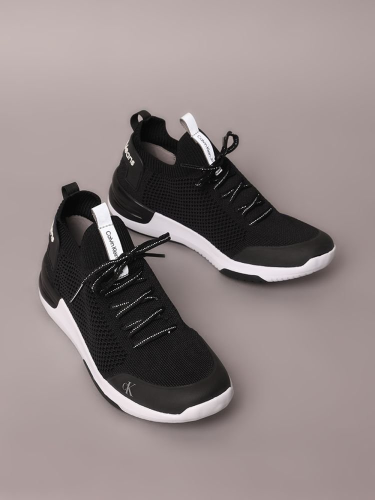 Tenis Calvin Klein Jeans Air Knitting - Preto Preto 2