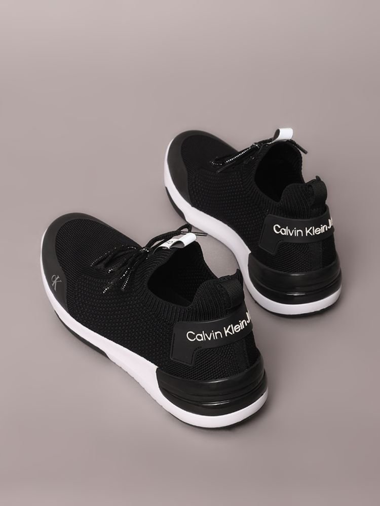 Tenis Calvin Klein Jeans Air Knitting - Preto Preto 3