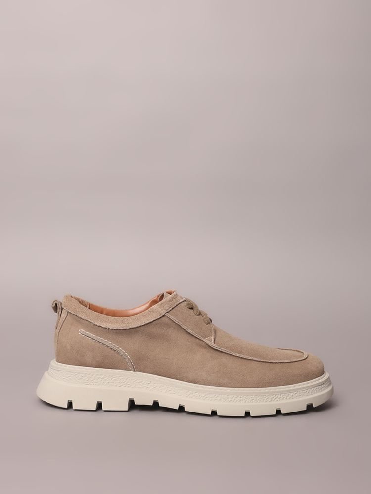 Sapato Calvin Klein Jeans Camurça - Caqui Medio Caqui 1