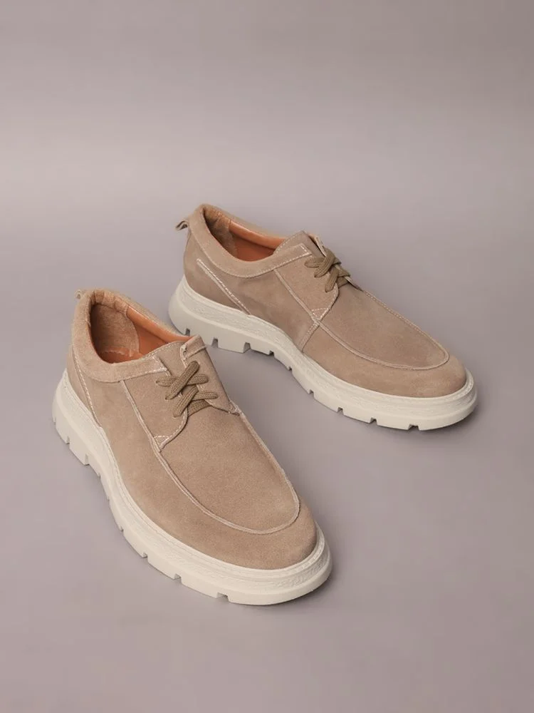 Sapato Calvin Klein Jeans Camurça - Caqui Medio Caqui 2
