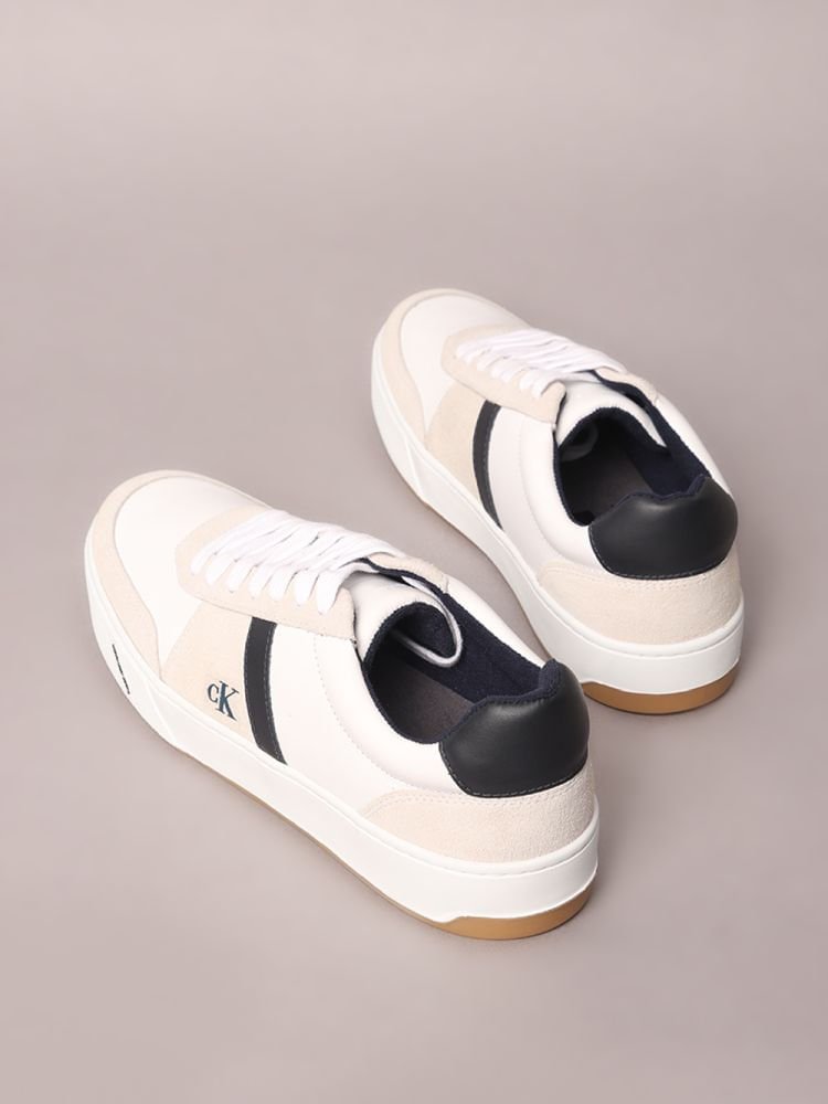 Tênis Calvin Klein Jeans Palito Stripe Calvin Klein - Branco Branco 3