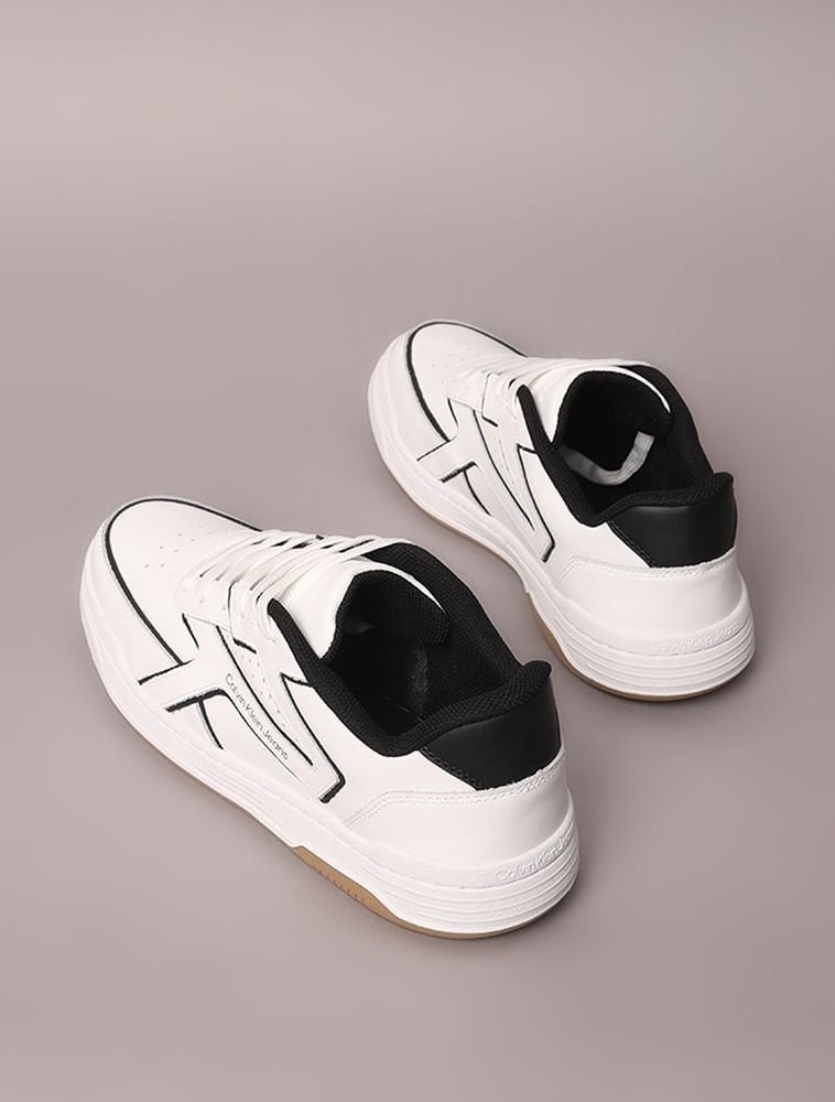 Tênis Calvin Klein Jeans Court Calvin Klein Streetwear - Branco Branco 3