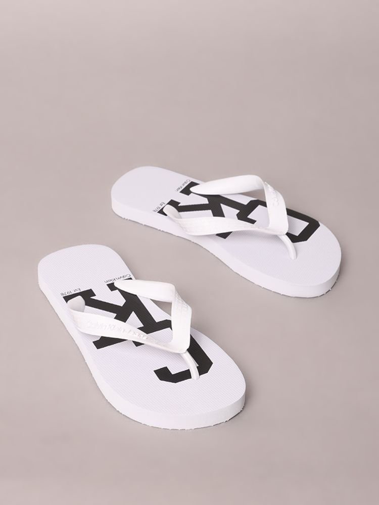 Chinelo Calvin Klein Jeans Estampa 78 Calvin Klein - Branco Branco 2