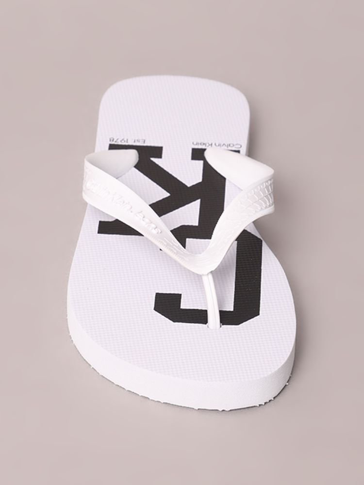 Chinelo Calvin Klein Jeans Estampa 78 Calvin Klein - Branco Branco 4