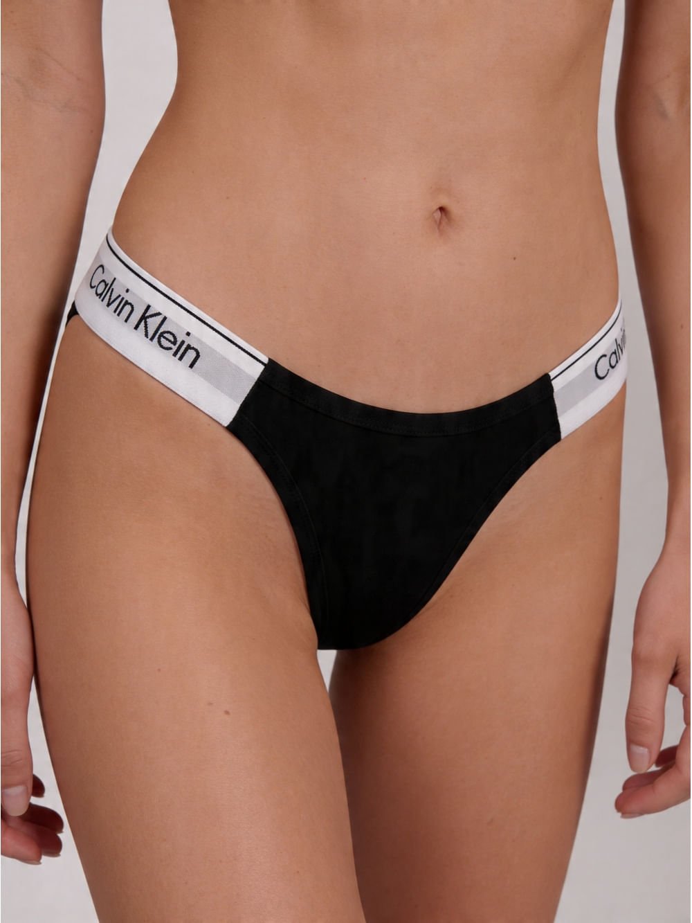 Calcinha String Modern Cotton - Preto Preto 3