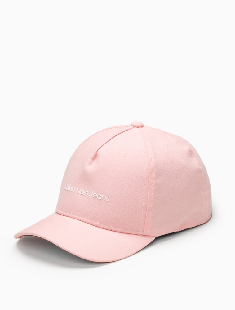 Boné Calvin Klein Jeans Aba Curva 5 Gomos Sarja Logo Pl - Rosa Claro