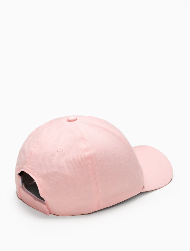 Boné Calvin Klein Jeans Aba Curva 5 Gomos Sarja Logo Pl - Rosa Claro Rosa 2