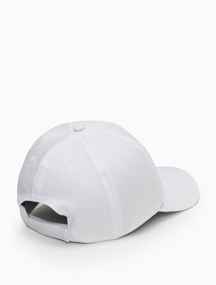 Boné Calvin Klein Jeans Aba Curva 5 Gomos Sarja Logo Pl - Branco Branco 2