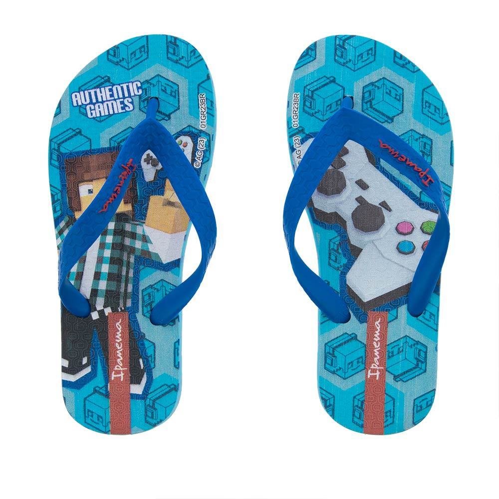 Chinelo Infantil Ipanema Authentic Games Azul