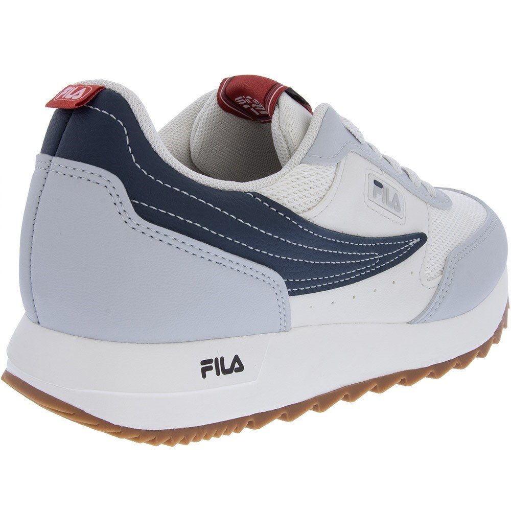 Tênis Fila Retro Flag Lifestyle Casual Masculino Azul Bege 2