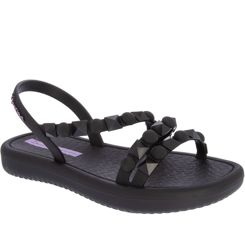 Sandália Infantil Ipanema Meu Sol Flatform Tachas Preto Preto 1