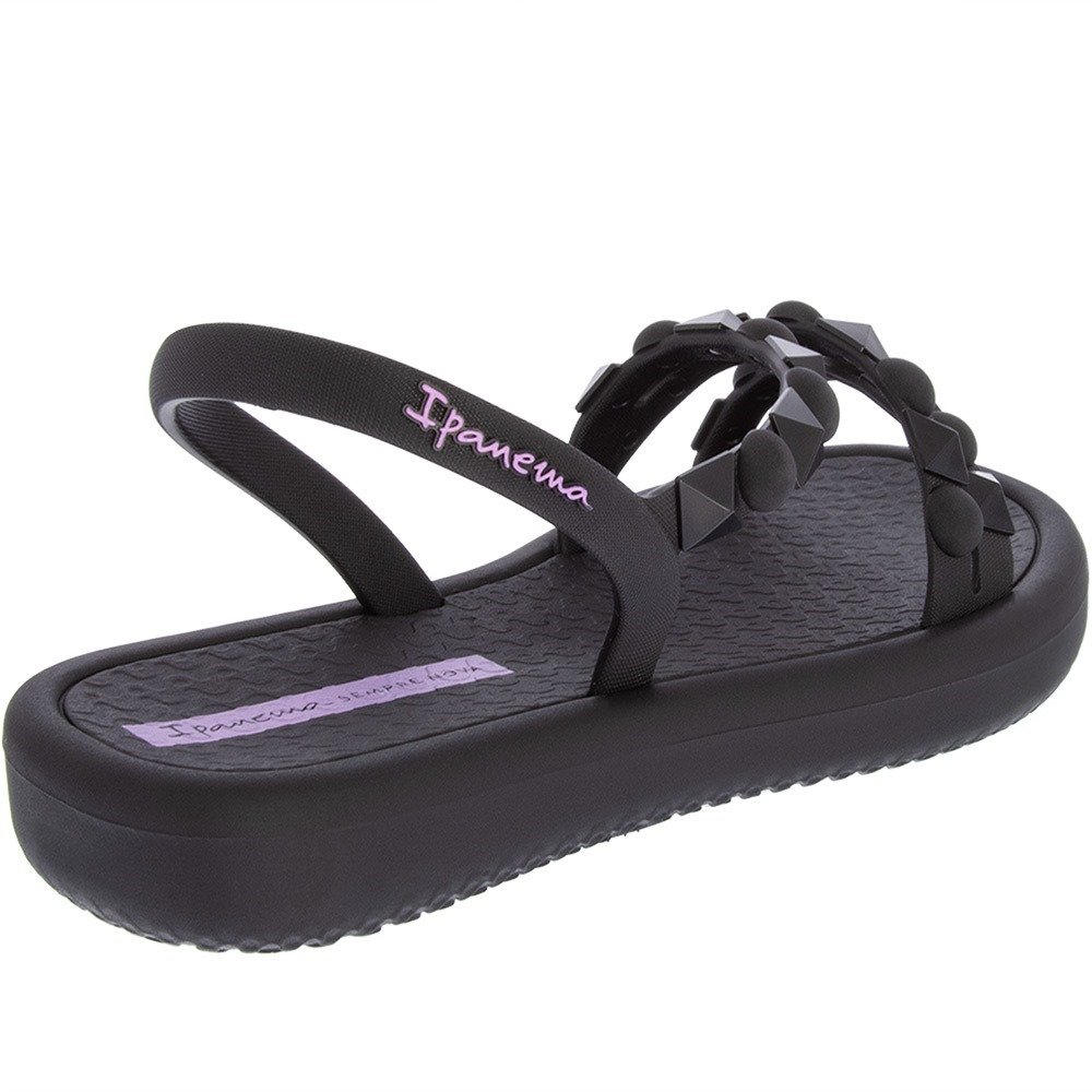 Sandália Infantil Ipanema Meu Sol Flatform Tachas Preto Preto 3