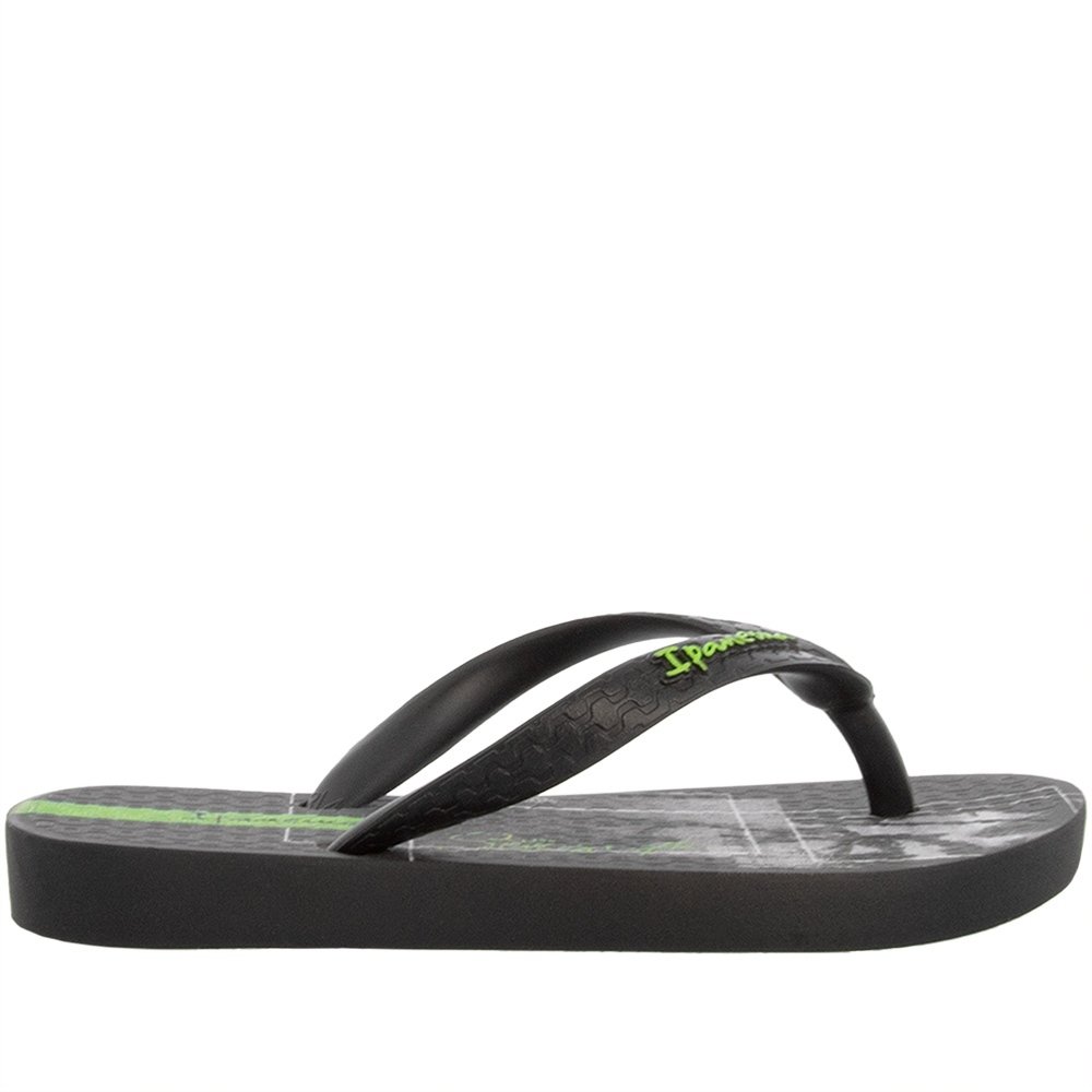 Chinelo Infantil Ipanema Temas Neon Preto Preto 3