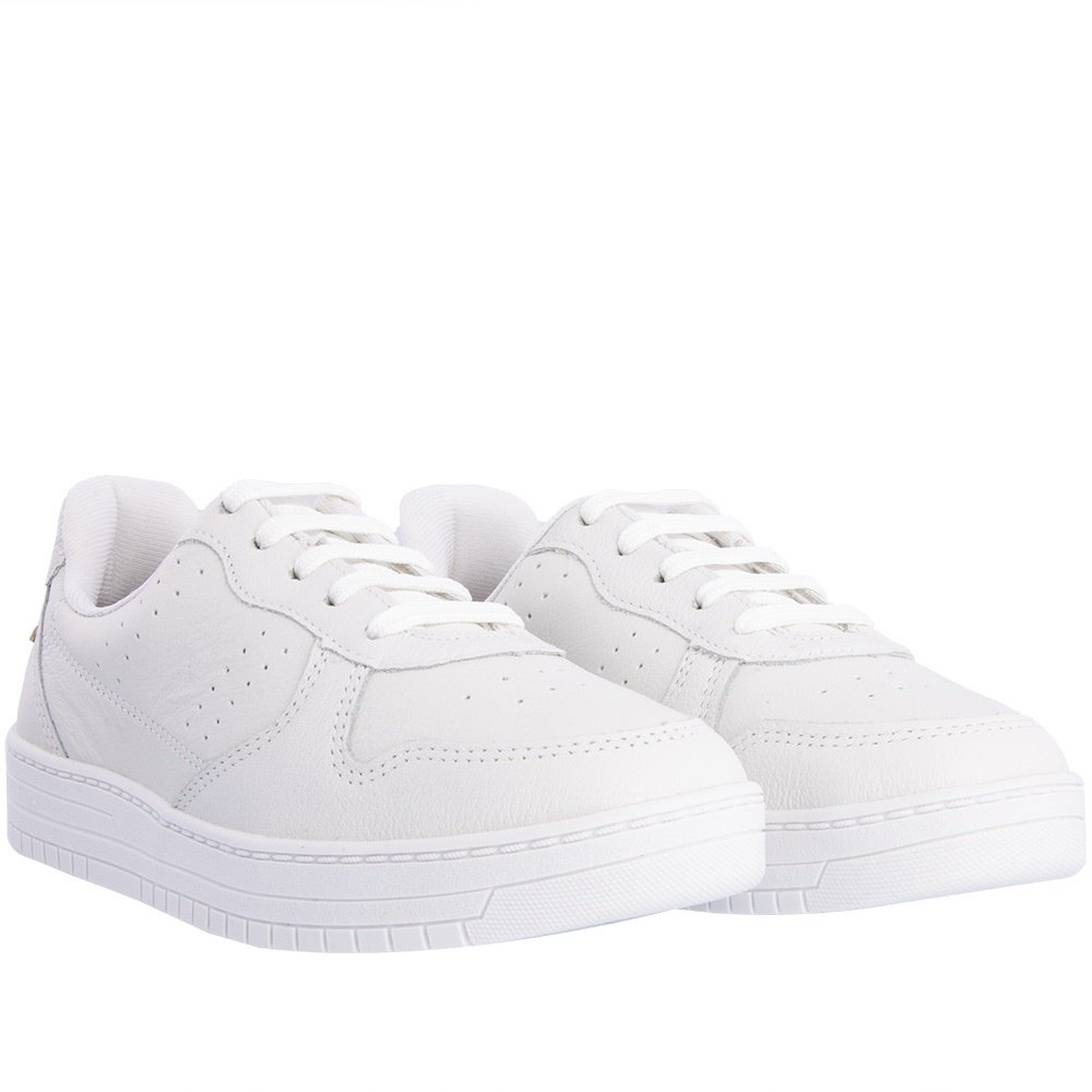 Tênis Dakota Casual Flatform Feminino Detalhe Pespontos Couro Branco Branco 1