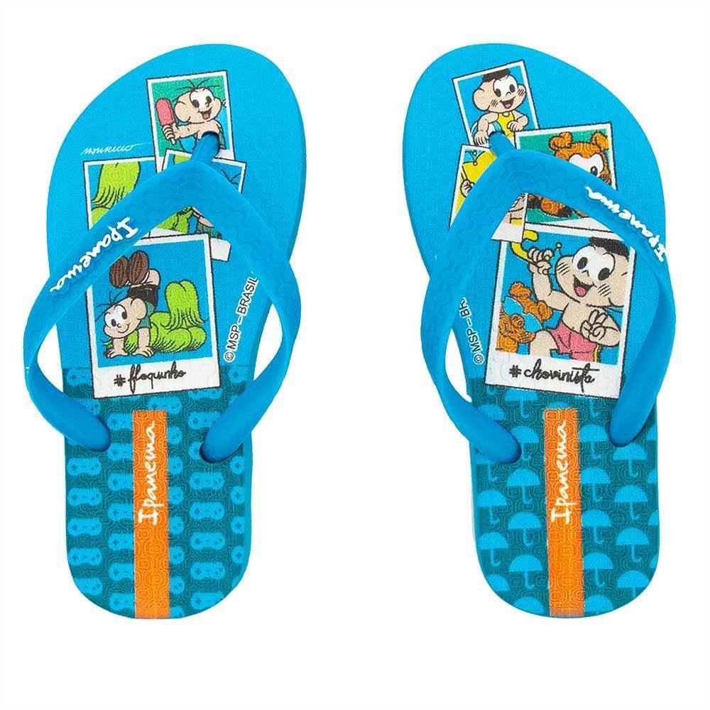 Chinelo Infantil Ipanema Turma Da Mônica Azul Azul 1