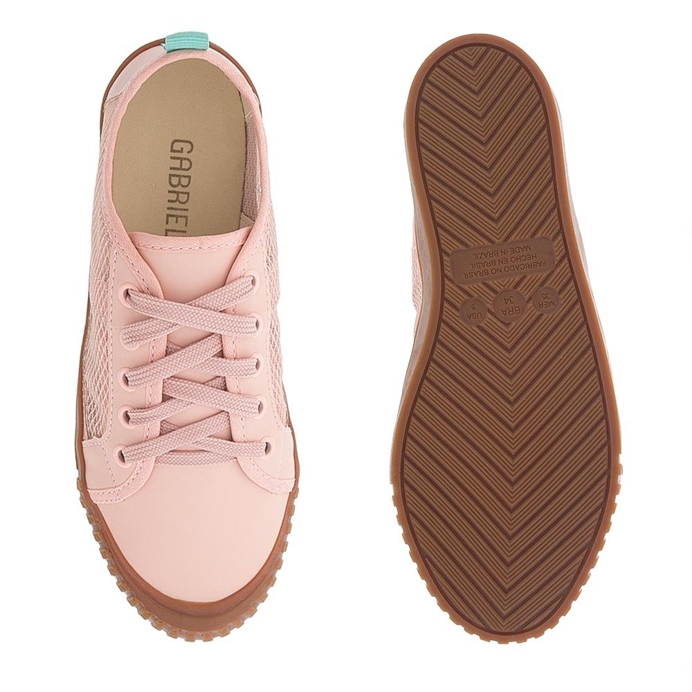 Tênis Gabriela Casual Texturizado Rosa