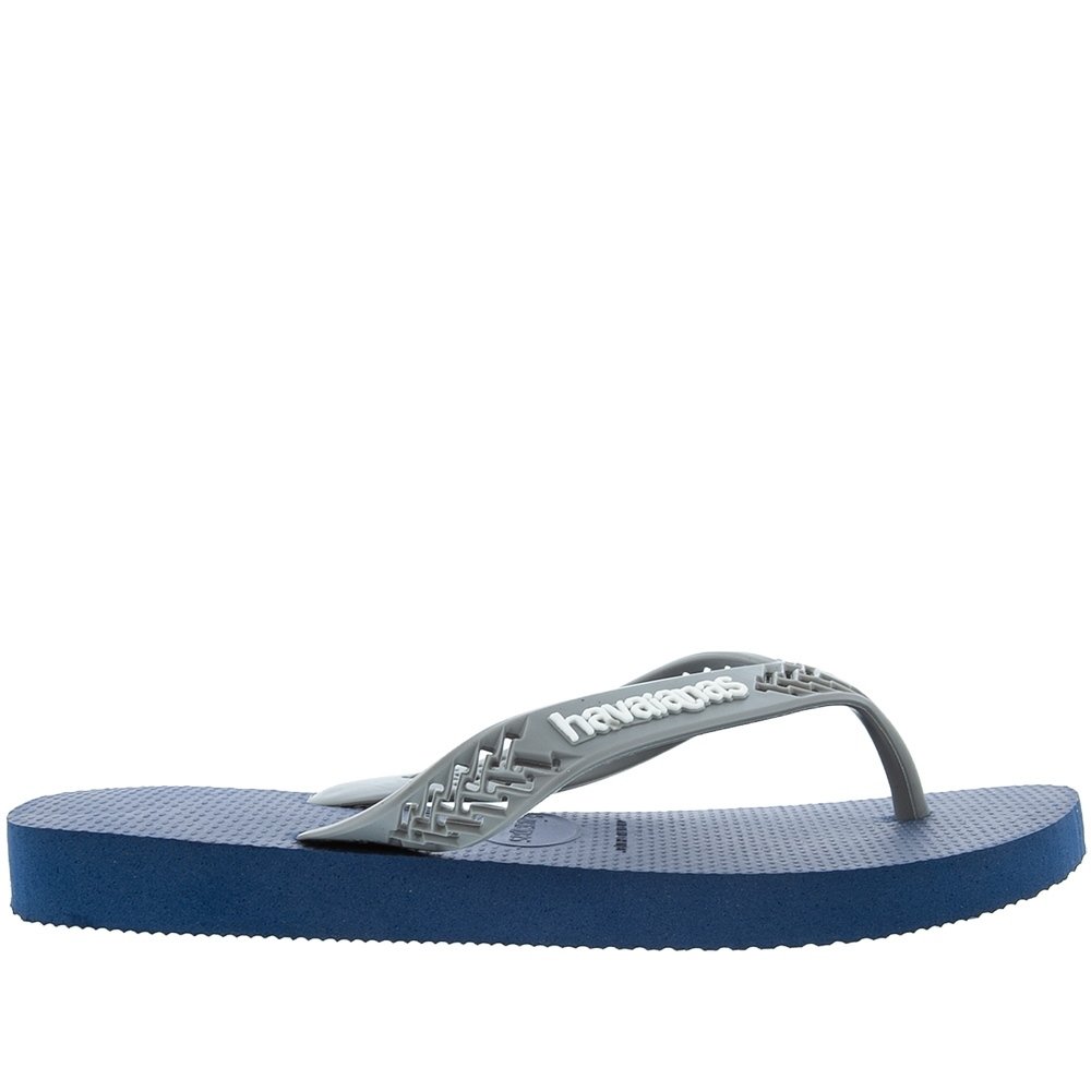 Chinelo Havaianas Power Light Solid Cinza Azul 3