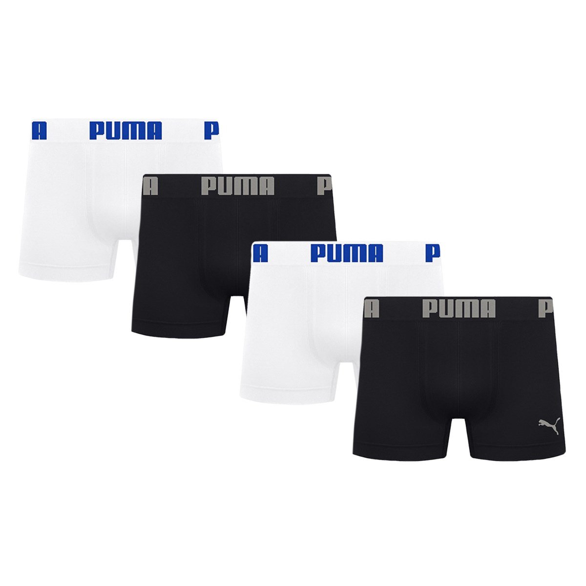 Kit 4 Cuecas Boxer Puma Sem Costura Masculino