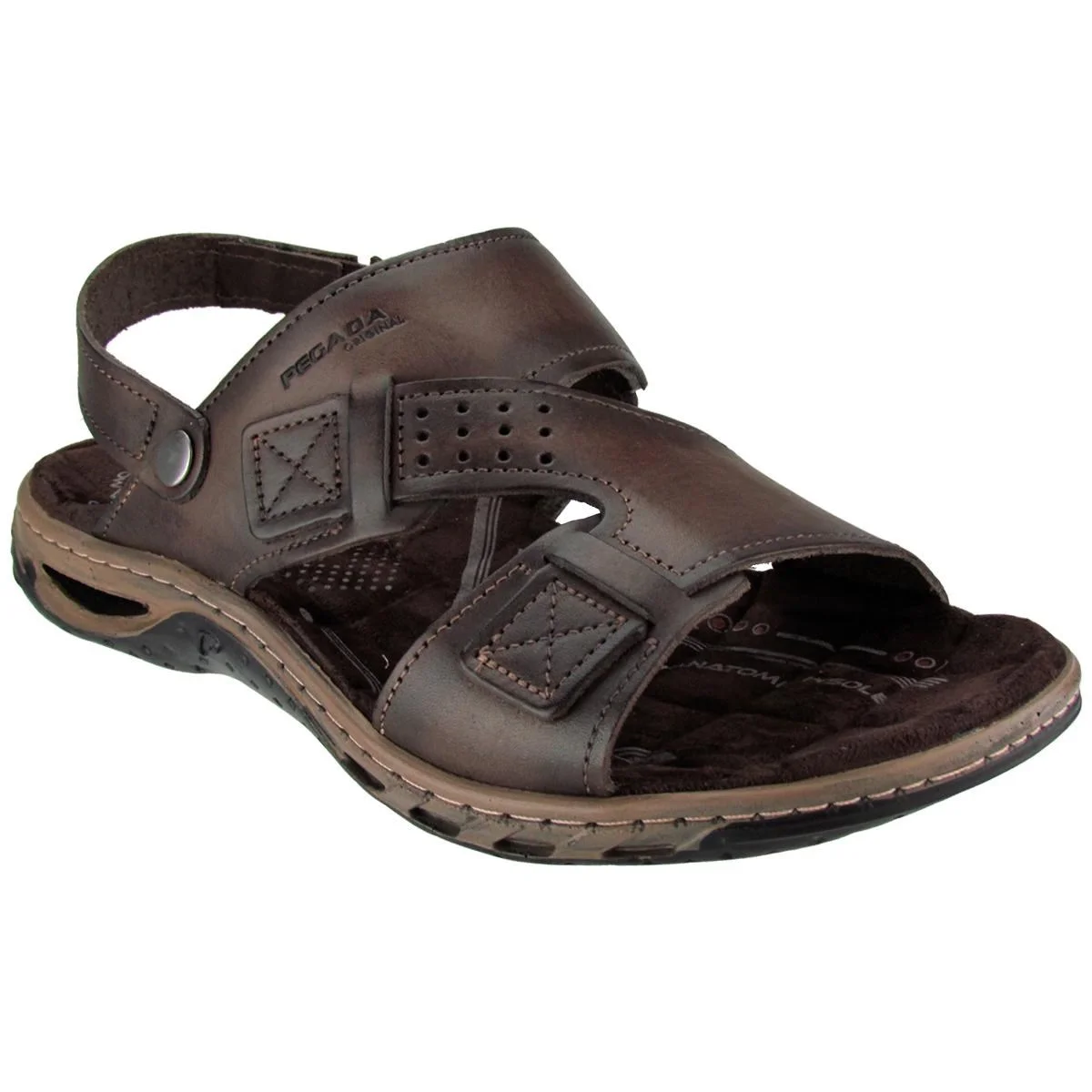 Sandália Pegada Anilina Cravo 131662 Masculina Marrom 1