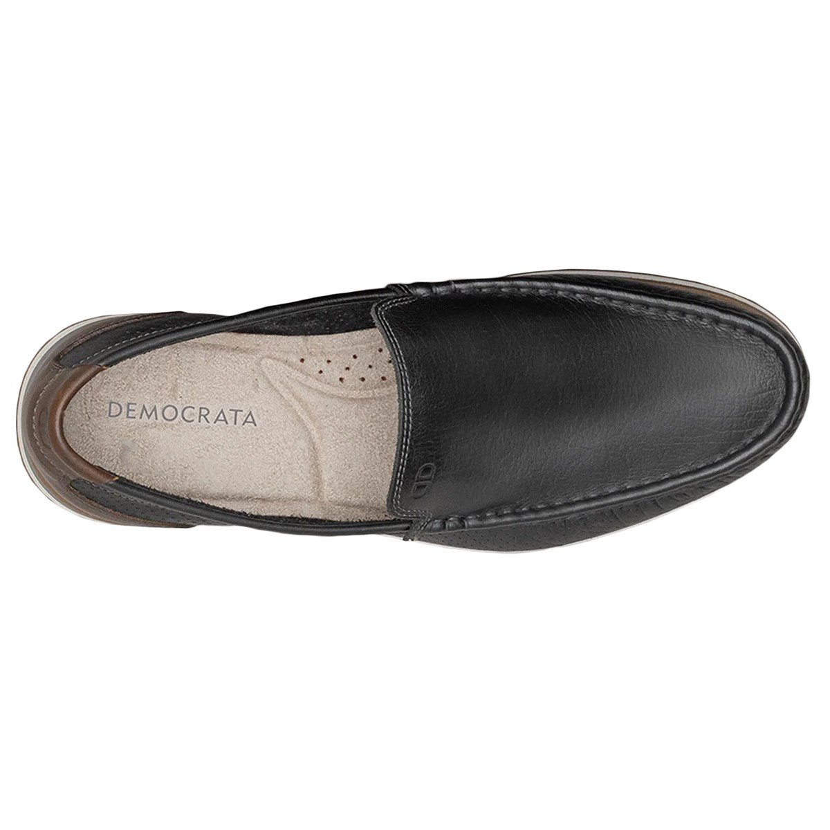 Mocassim Democrata Denim Flow Masculino - Preto Preto 3
