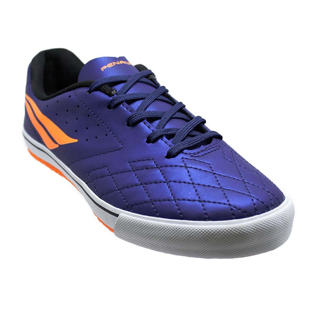 Chuteira Futsal Penalty ATF Americas Kids IX Azul/Laranja 4