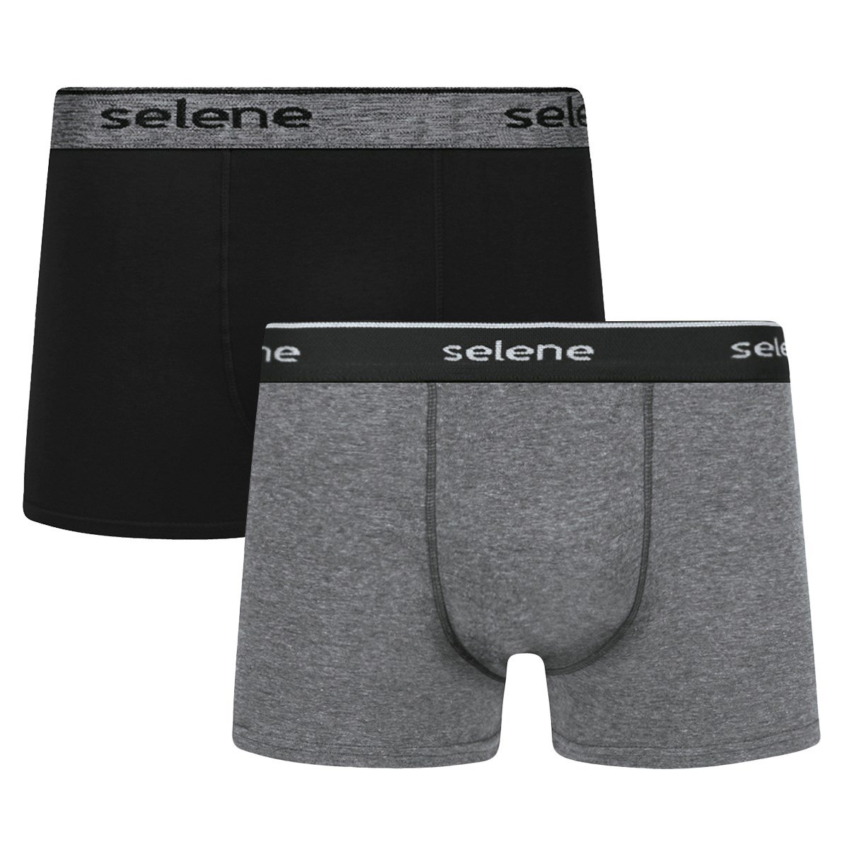 Kit 2 Cuecas Boxer Selene Algodão Masculino