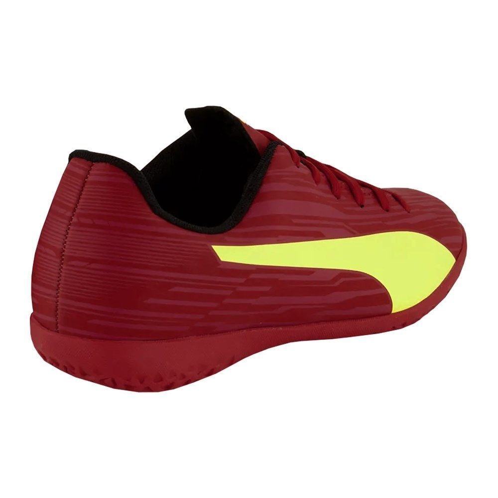 Chuteira Futsal Puma Rapido III IT Vermelho/Amarelo 2