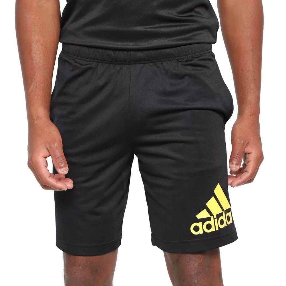 Short Adidas Knit Logo Masculino Preto 1