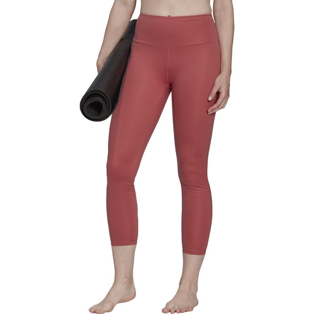 Calça Legging Adidas Yoga Essentials Feminina Rosa