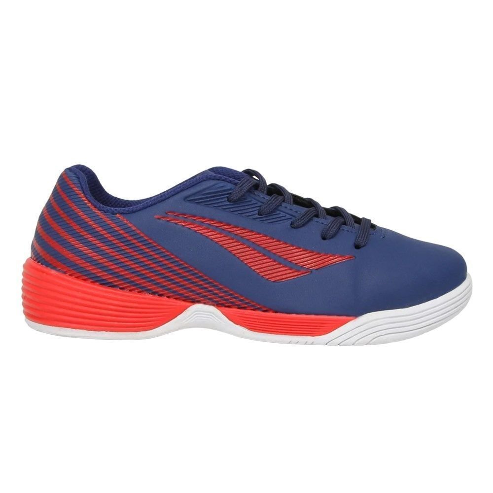 Chuteira Futsal Penalty Rocket Turbo XXI Kids Azul/Laranja/Branco 1