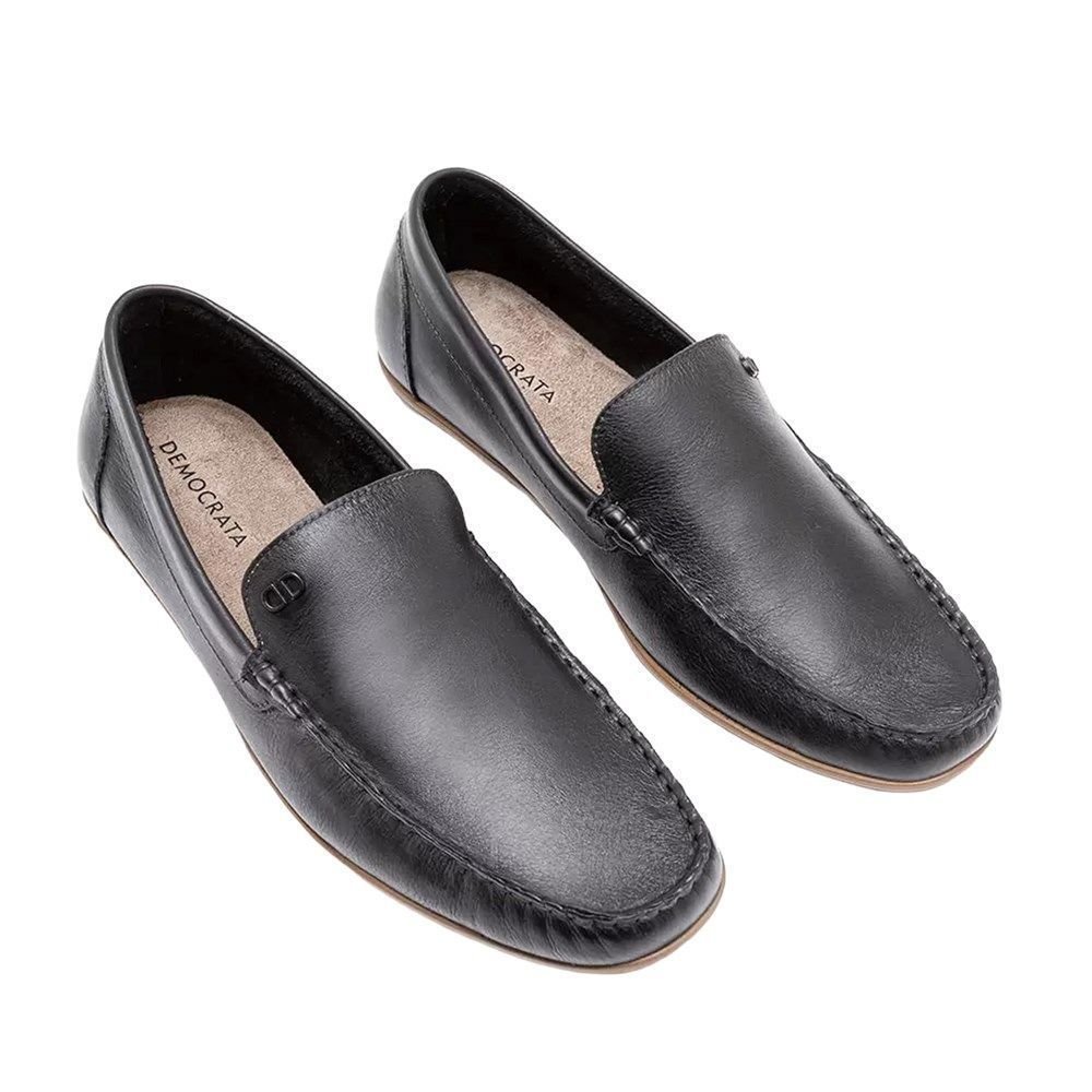 Mocassim Democrata Denim Tag Masculino Preto 1