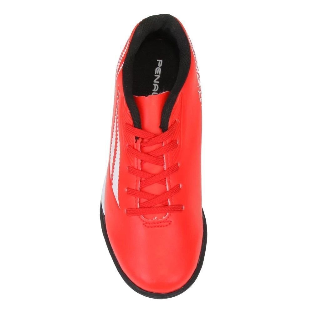 Chuteira Futsal Penalty Rocket Turbo XXI Kids Vermelho 4
