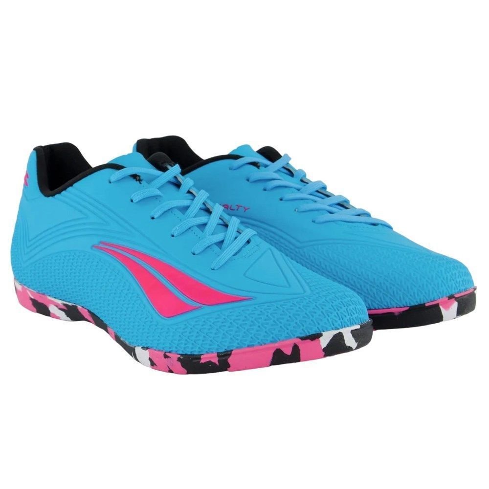 Chuteira Futsal Penalty Fúria Y-2 Azul/Rosa 2
