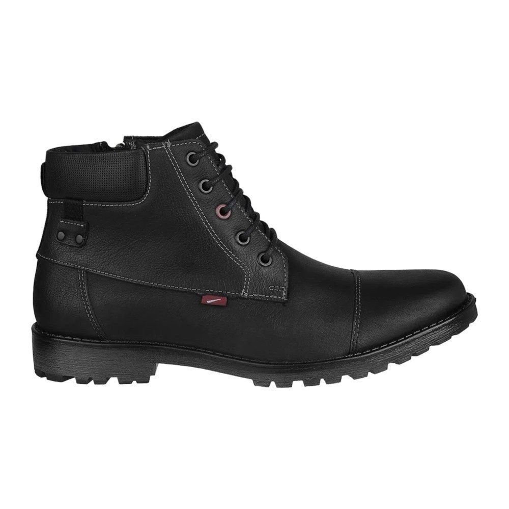 Bota Ferracini Cross Zíper Masculina Preto 1