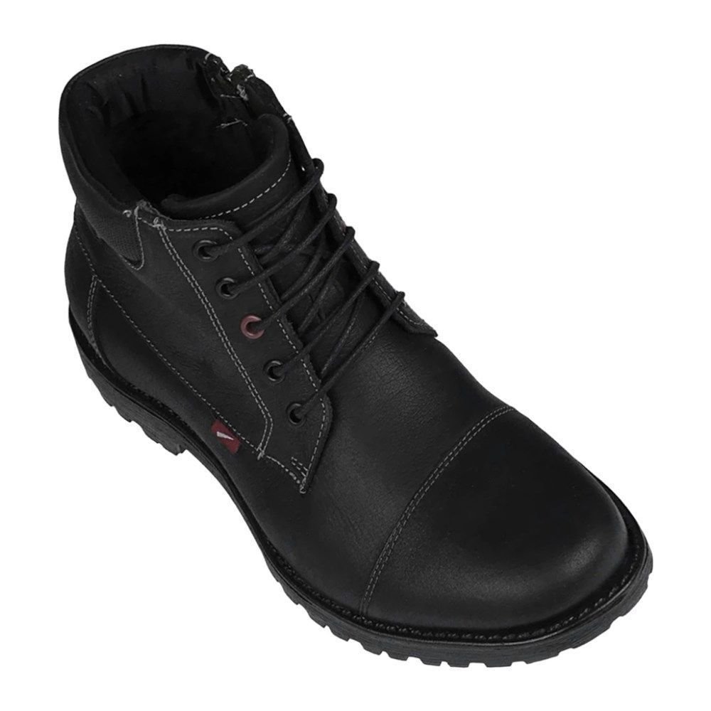 Bota Ferracini Cross Zíper Masculina Preto 2