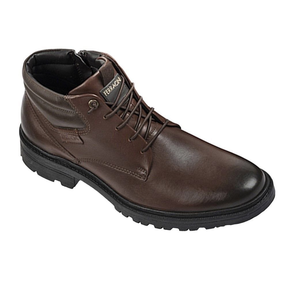 Bota Ferracini Snow Zíper Masculina Marrom 2
