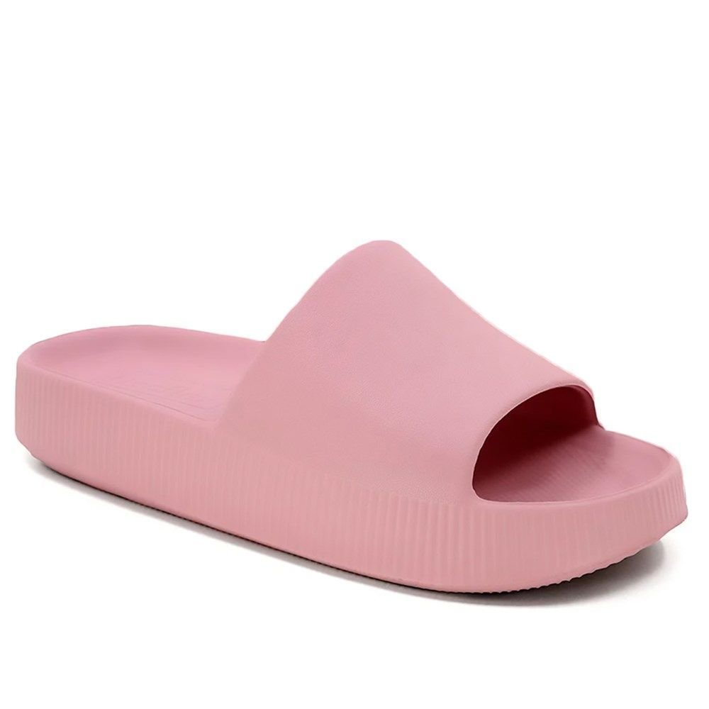 Chinelo Usaflex Poofy Salto Plataforma Feminino Rosa 1