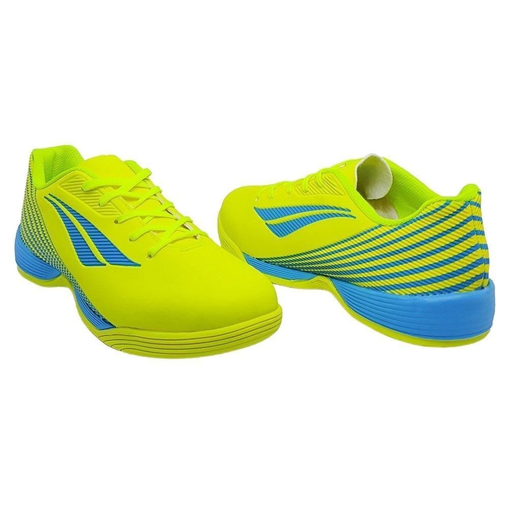 Chuteira Futsal Penalty Rocket Turbo XXI Kids Amarelo/Verde 3
