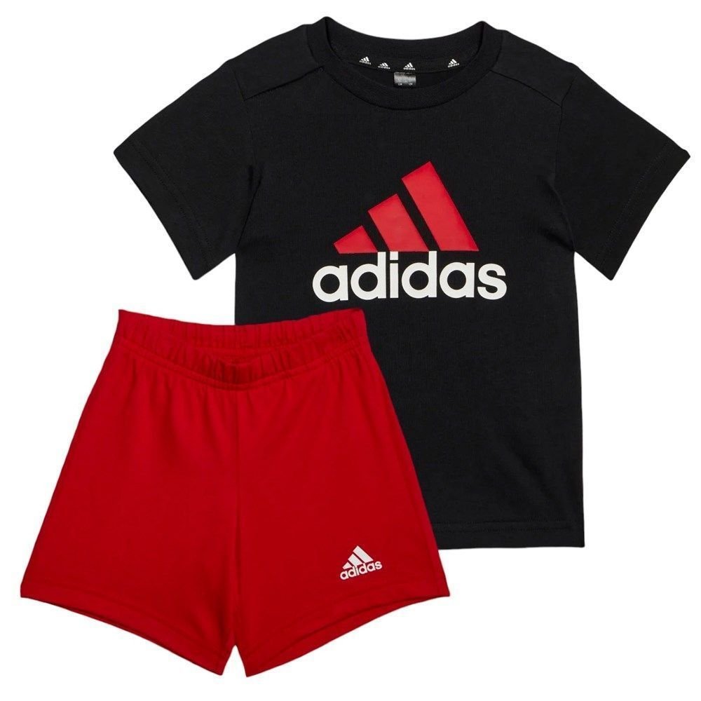 Espesar Recuento Especialidad Conjunto Adidas Camisa + Short Essentials Infantil Preto