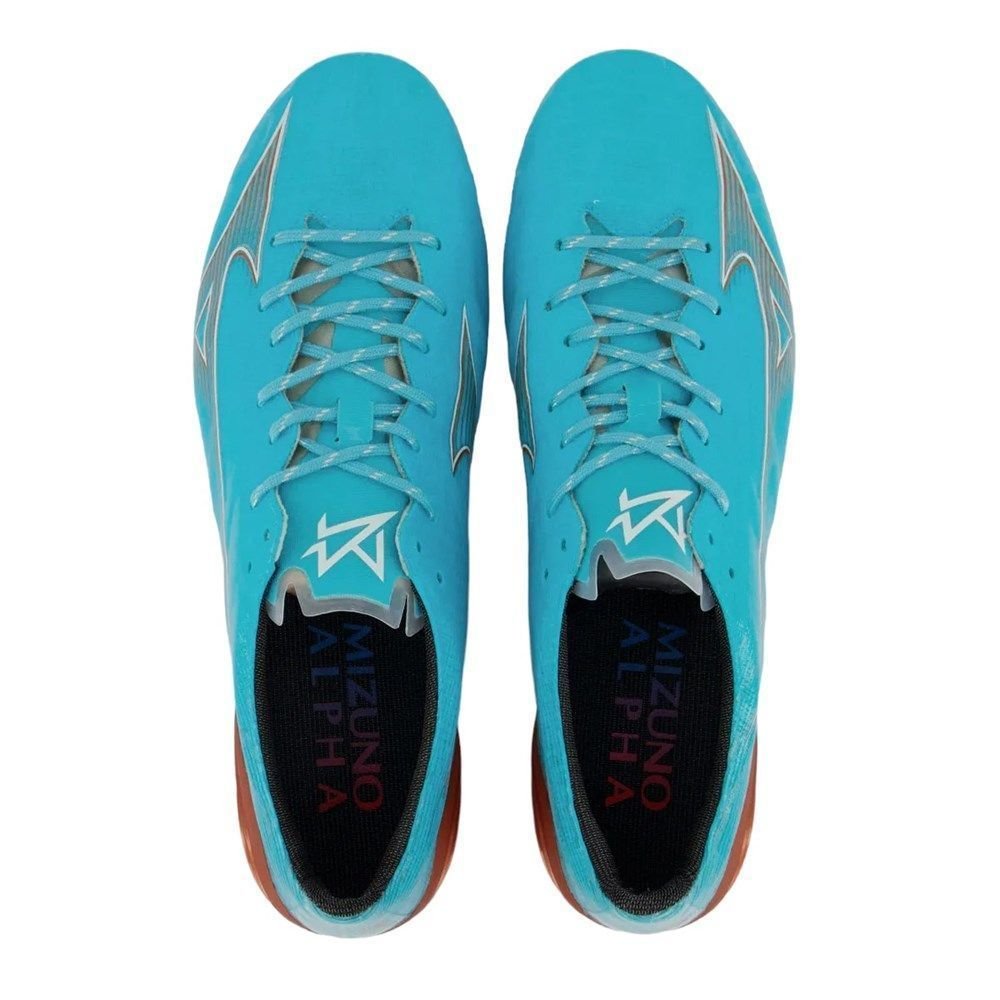 Chuteira Campo Mizuno Alpha Elite Azul 3