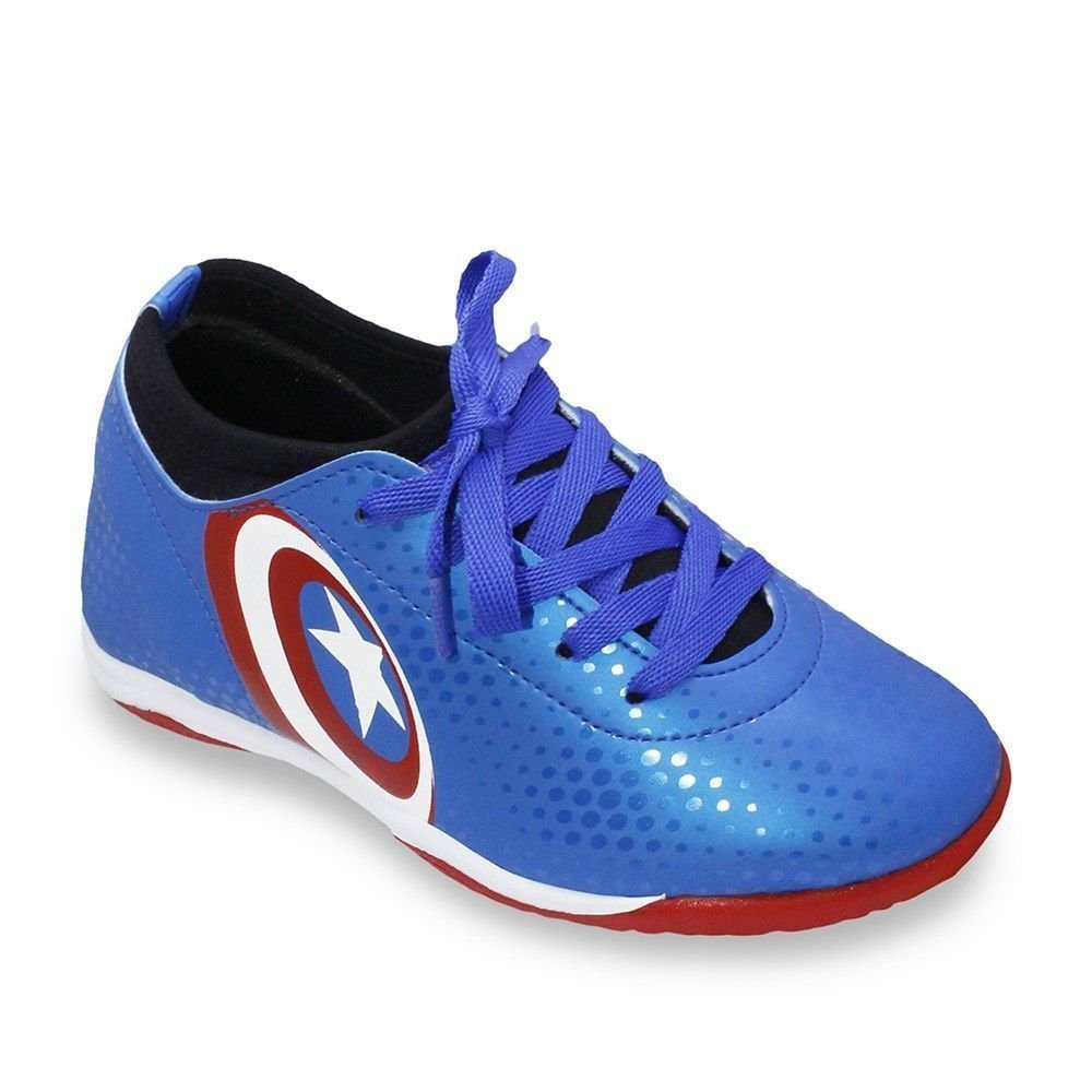 Tênis Dray Marvel Capitão América Infantil Azul/Vermelho