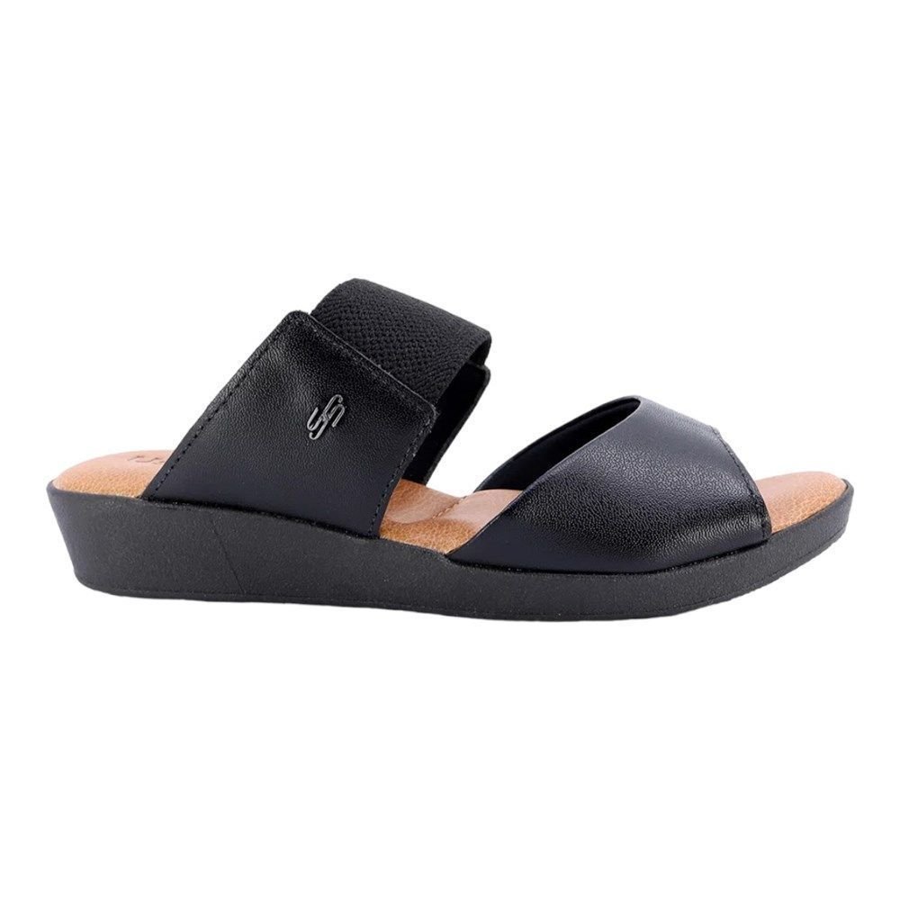 Tamanco Usaflex Slide Plataforma Feminino Preto 4