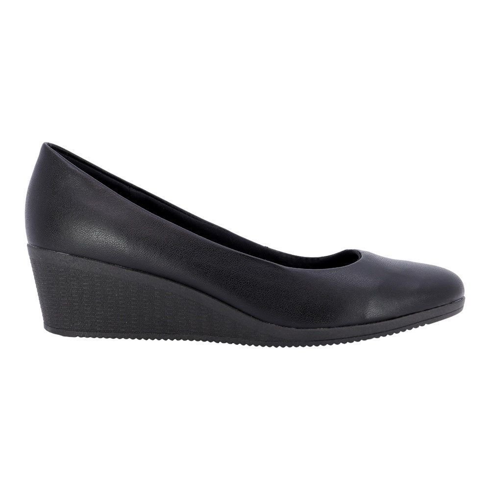 Scarpin Usaflex Salto Anabela Feminino Preto 2