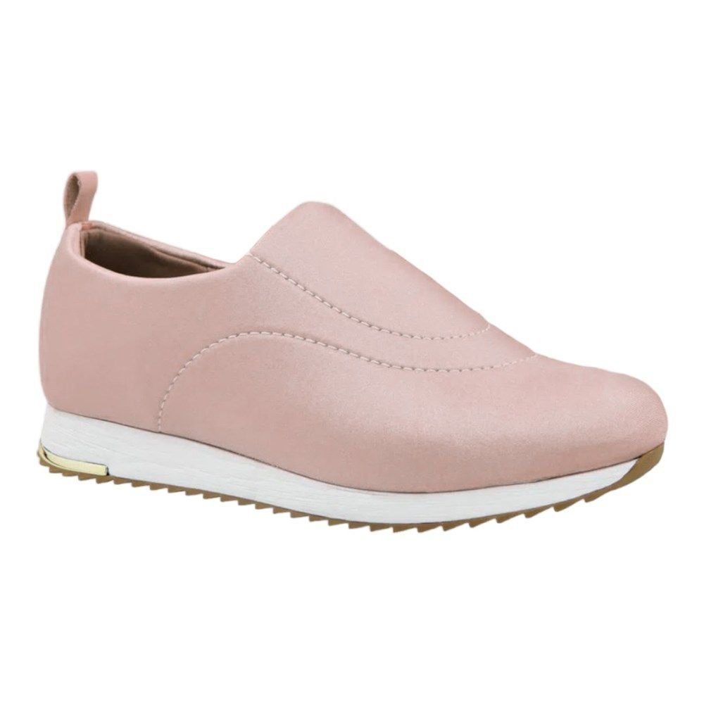 Tênis Usaflex Slip On Elastano Soft Feminino Rosa 1