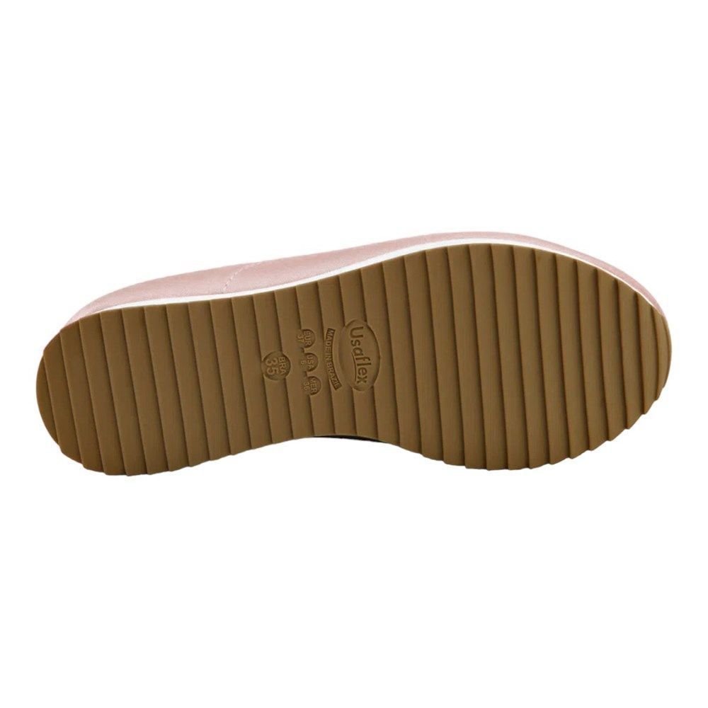 Tênis Usaflex Slip On Elastano Soft Feminino Rosa 3